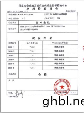 抗(kang)衝擊(ji)性(xing)檢(jian)驗報告